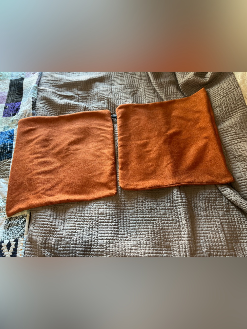 Rodeo Home Pillow Cover Sham Set of 2 Terra cotta 19”x19”